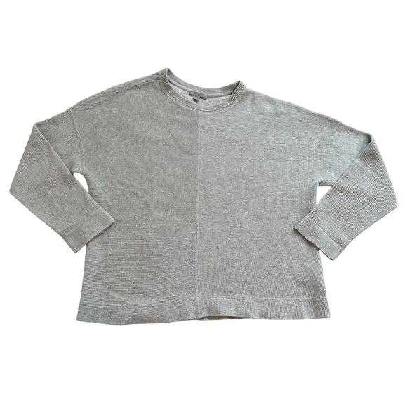 COS light gray ribbed long sleeve cotton top size M - Picture 10 of 10